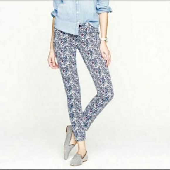 J. Crew Liberty Floral Toothpick Skinny Jean - Picture 3 of 4
